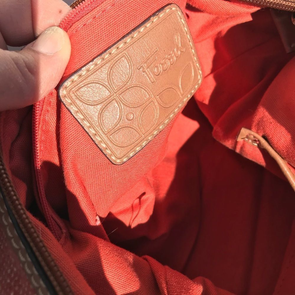 FOSSIL CANVAS SHOULDER BAG - Picture 11 of 11
